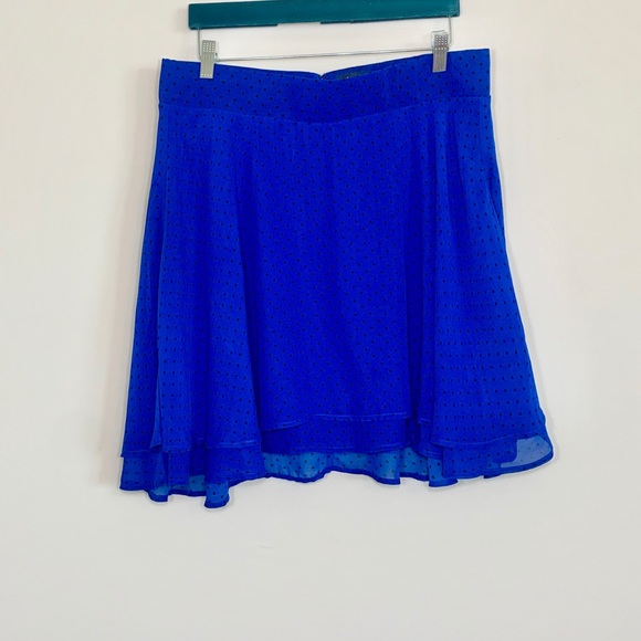 Torrid blue polka dot mini skirt - Picture 5 of 12